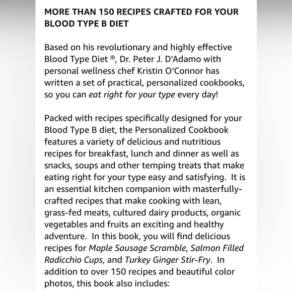 Eat Right 4 Your Type Personalized Cookbook Type B: 150+ Healthy Recipes Book - Picture 2 of 16